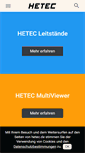 Mobile Screenshot of hetec.de